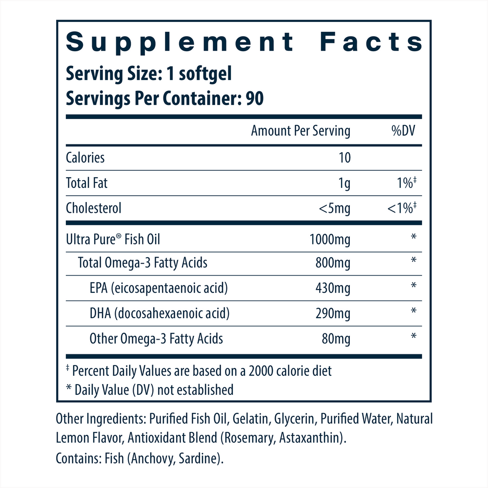 Ultra Pure® Fish Oil 800 TG