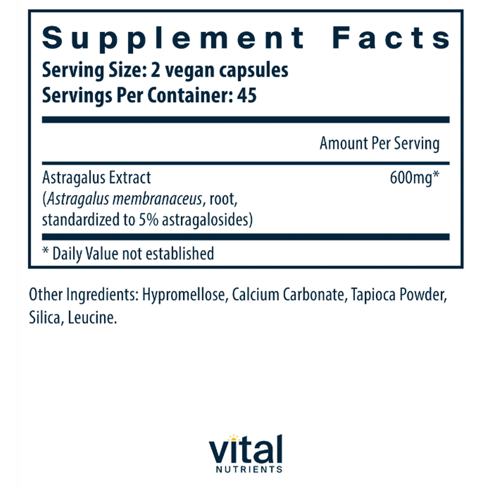 Astragalus Root Extract 600 mg