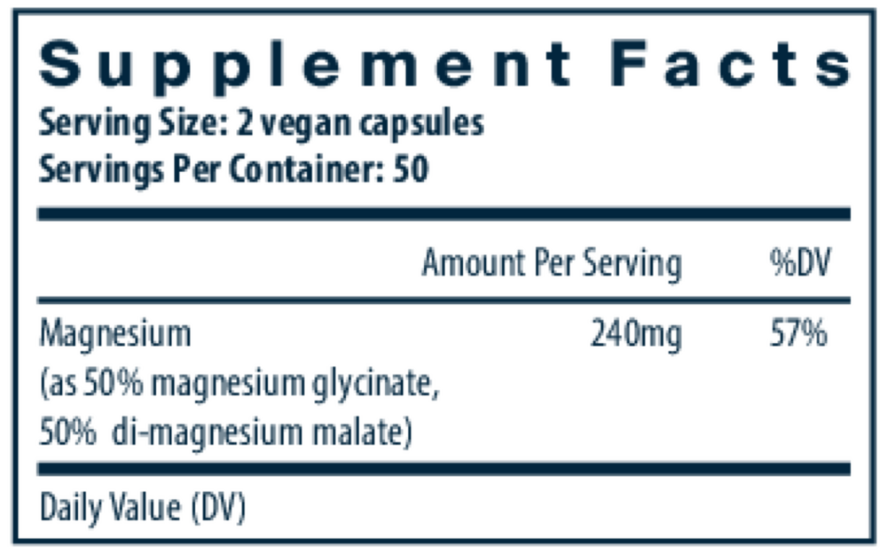 Magnesium (glycinate/malate)