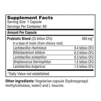 Ther-Biotic® Pro-5® – 25 Billion CFU Probiotic Support