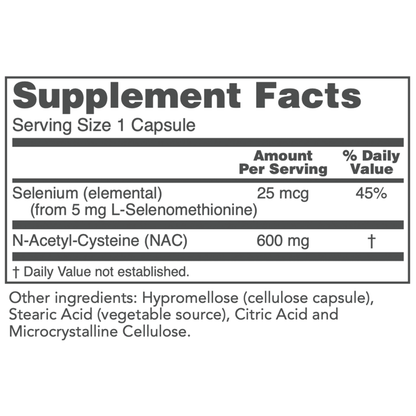 NAC N-Acetyl Cysteine 600mg
