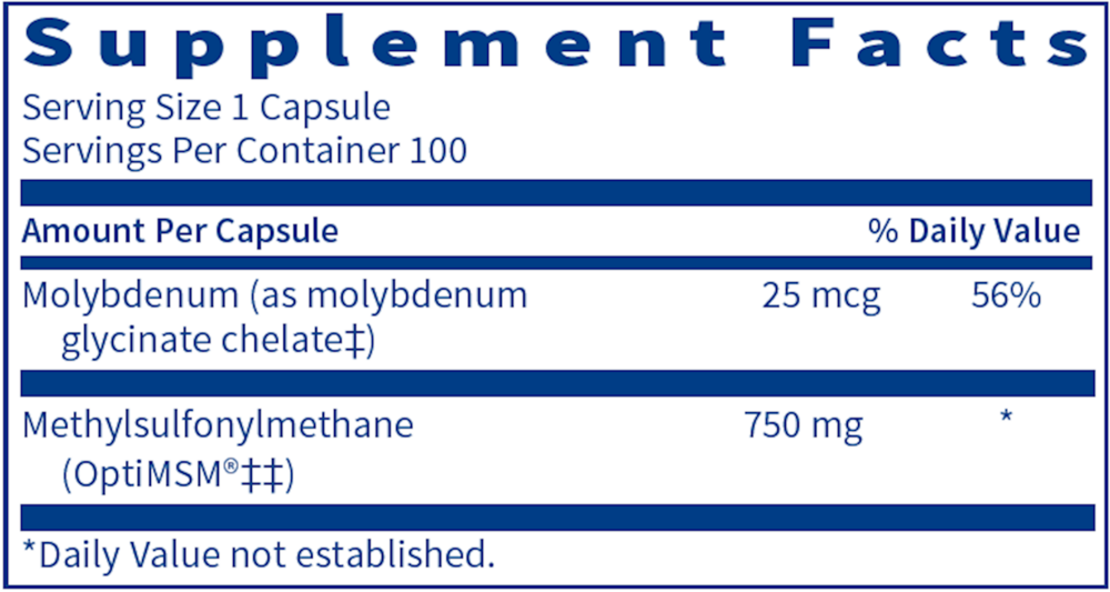 MSM 750 OptiMSM® – Joint & Connective Tissue Support