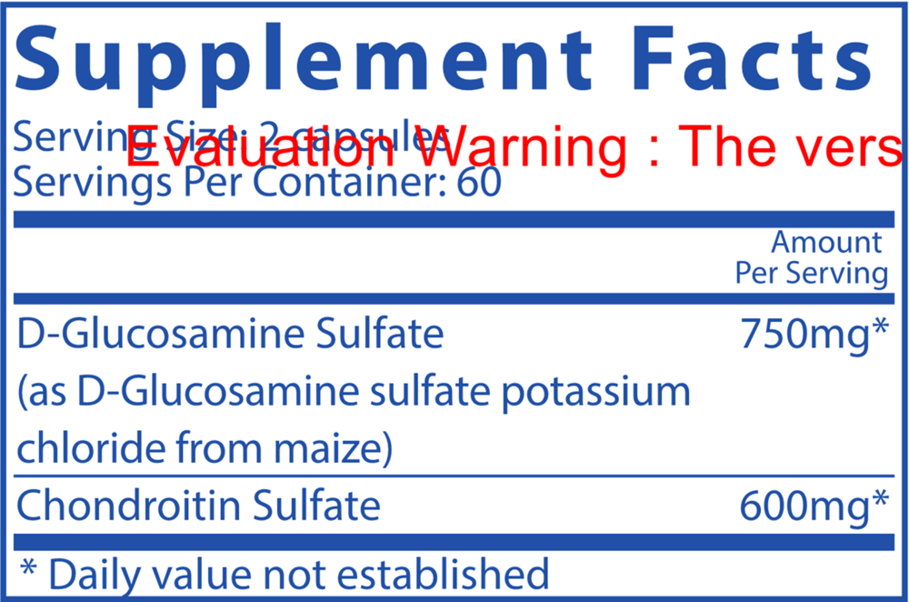 Glucosamine and Chondroitin Sulfate