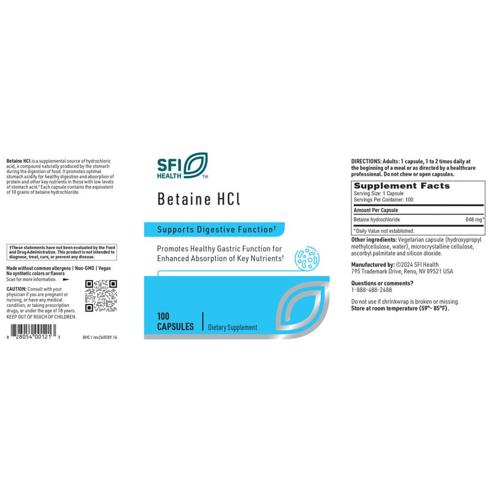 Betaine HCl – Digestive Support