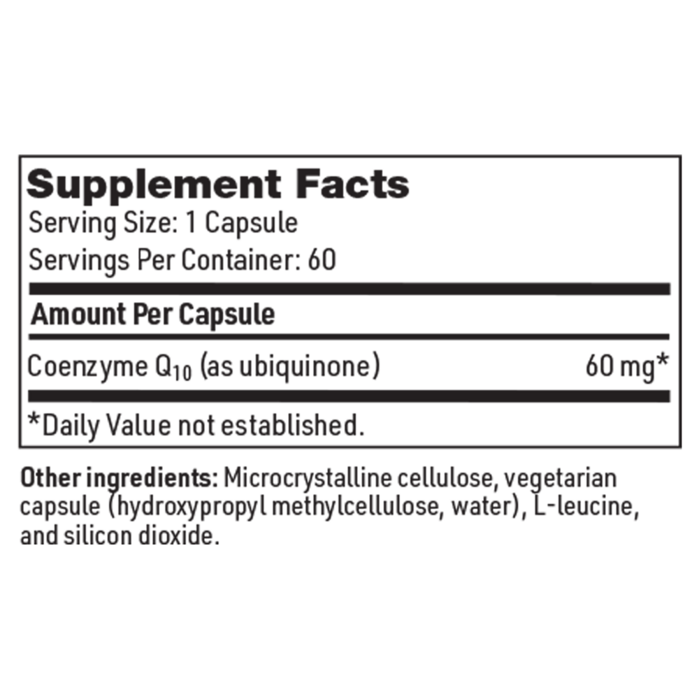 Coenzyme Q10 (60 mg) – Cellular & Heart Support