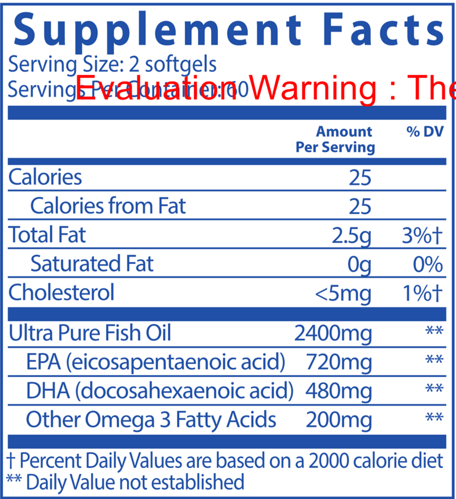 Ultra Pure Fish Oil 700