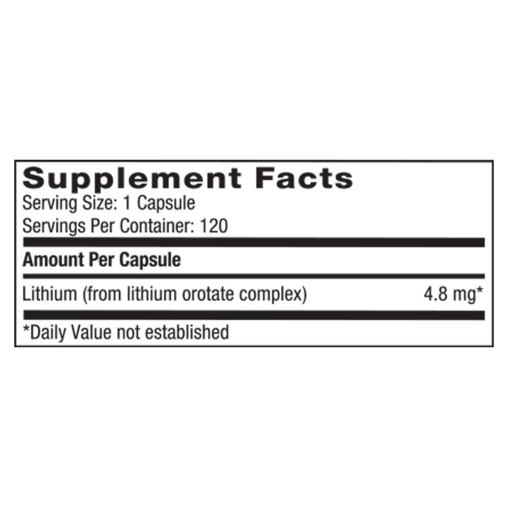 Lithium Orotate – Mood & Cognitive Support