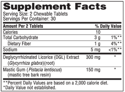 Mastic Gum/DGL – Digestive Support Chewables