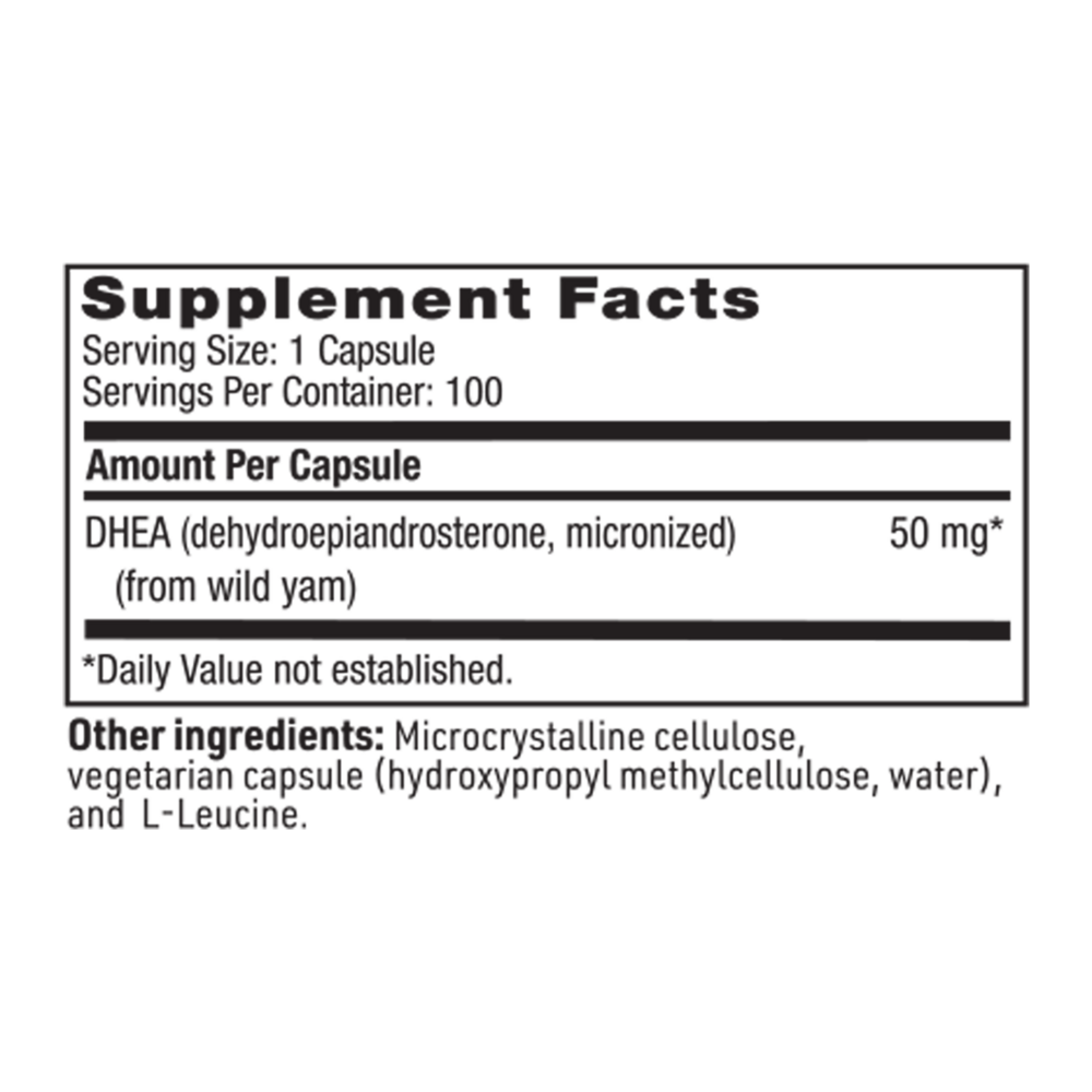 DHEA (50 mg) – Micronized Adrenal Support