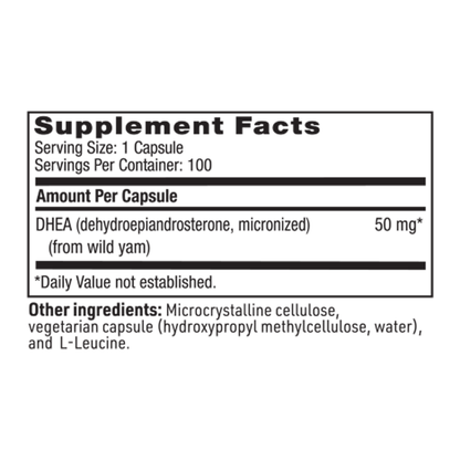 DHEA (50 mg) – Micronized Adrenal Support