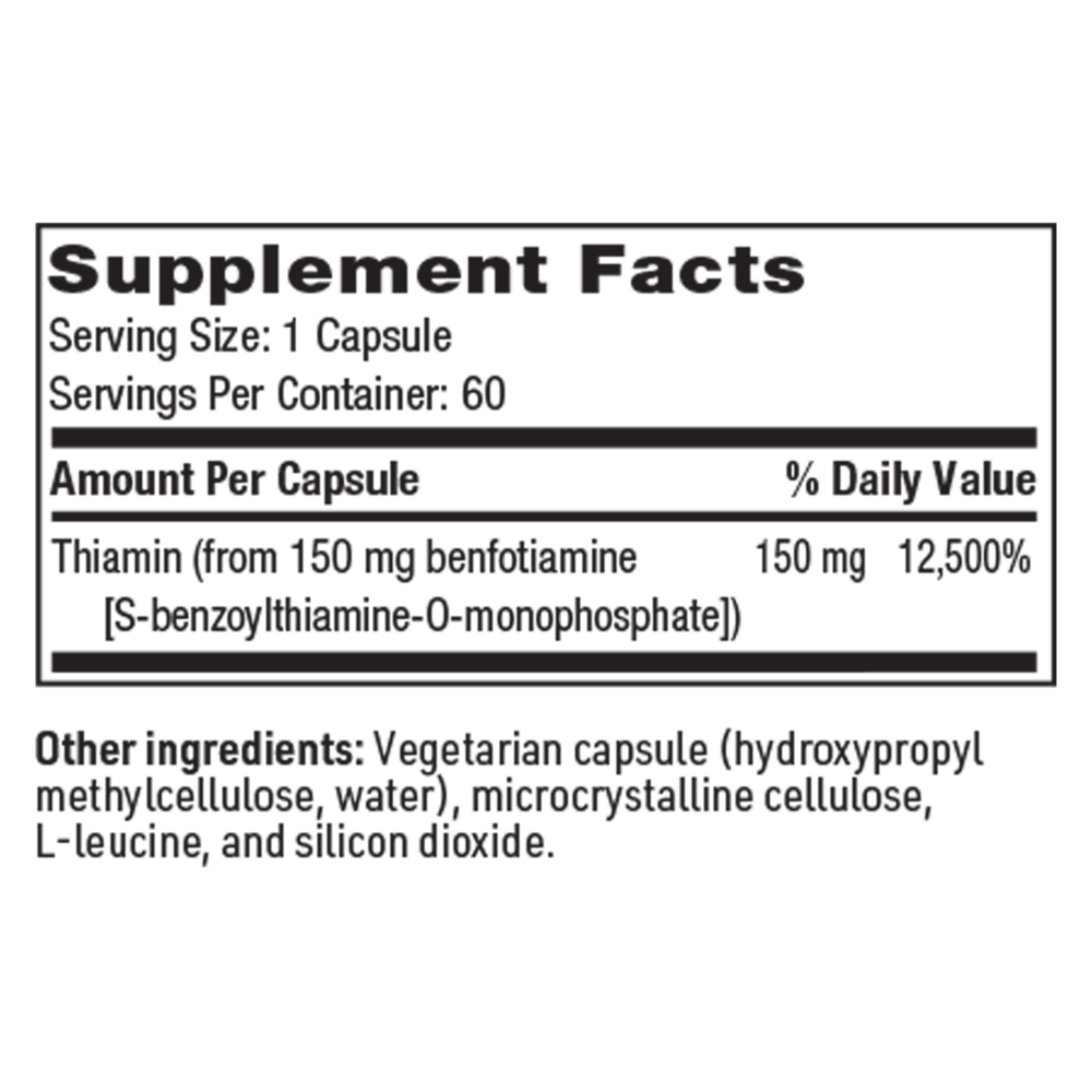 Benfotiamine – Nerve & Glucose Support