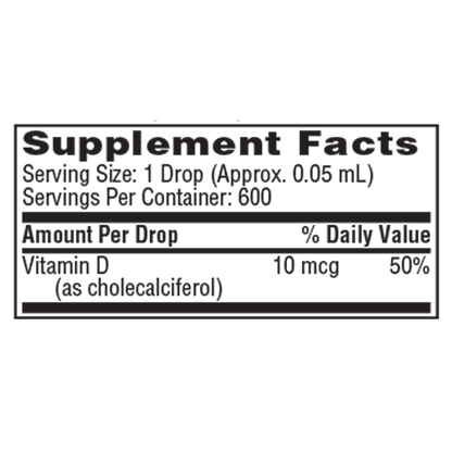 Micellized Vitamin D3 Liquid 10mcg – Immune & Bone Support