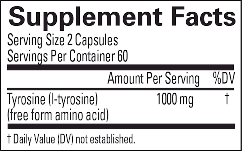 Tyrosine – Focus, Mood & Stress Support