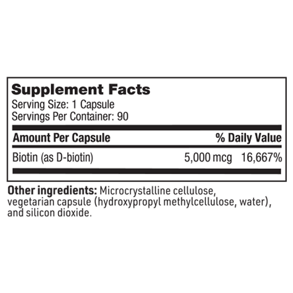 BTN Biotin 5,000 mcg – Hair, Skin & Metabolism Support