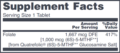 5-Methyl Folate 1,000mcg