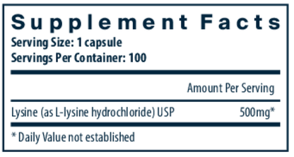 Lysine 500mg