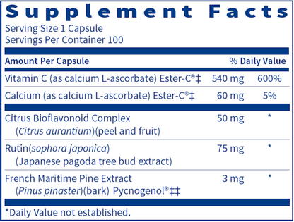 Ester-C® Bio – Buffered Vitamin C with Bioflavonoids