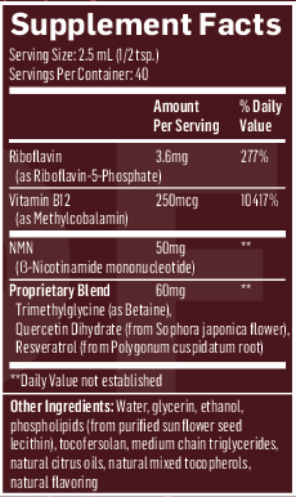 NAD+ Platinum® – Liposomal NAD+ & NMN Longevity Support