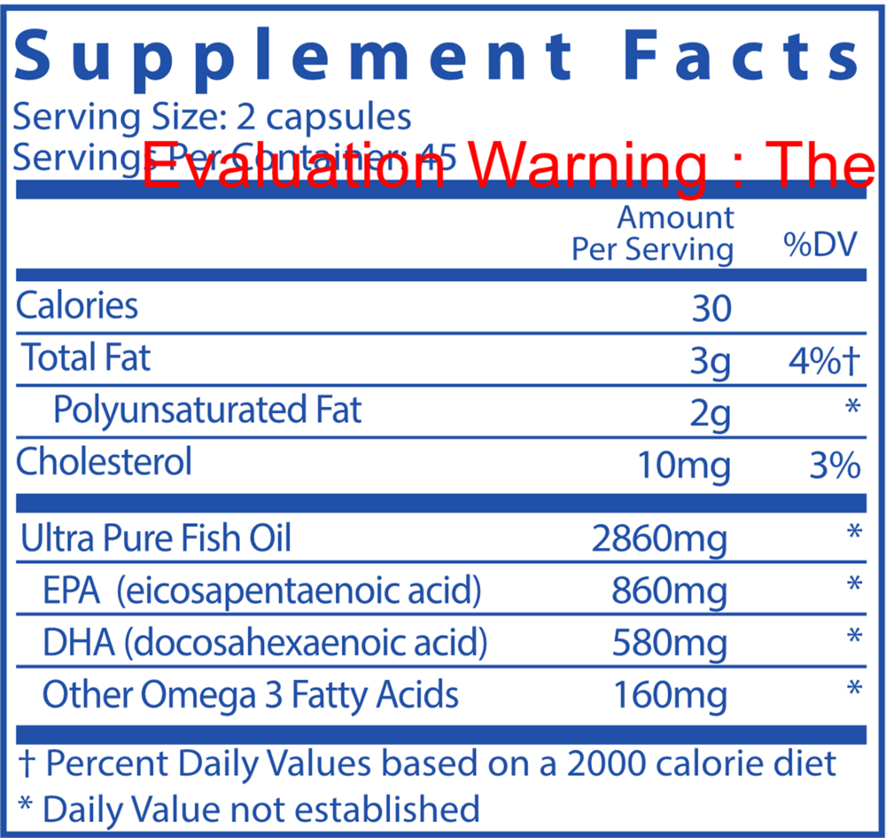 Ultra Pure® Fish Oil 800