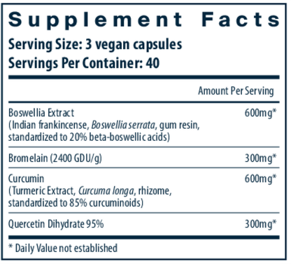 BCQ: Bromelain, Curcumin and Quercetin