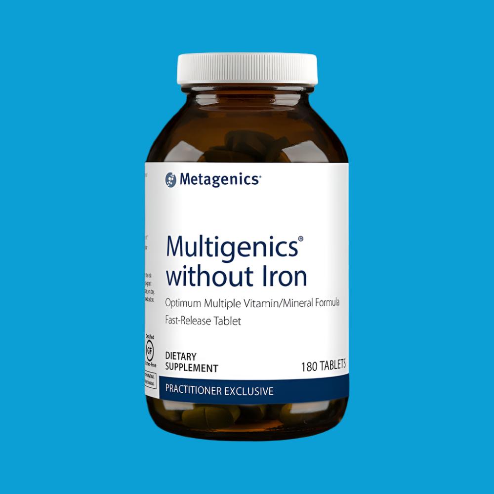 Multigenics® without Iron – Daily Multivitamin with Methylated Folate & Caro-xan®
