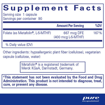 Folate 400 mcg Supplement | Supports Cardiovascular & Neural Health