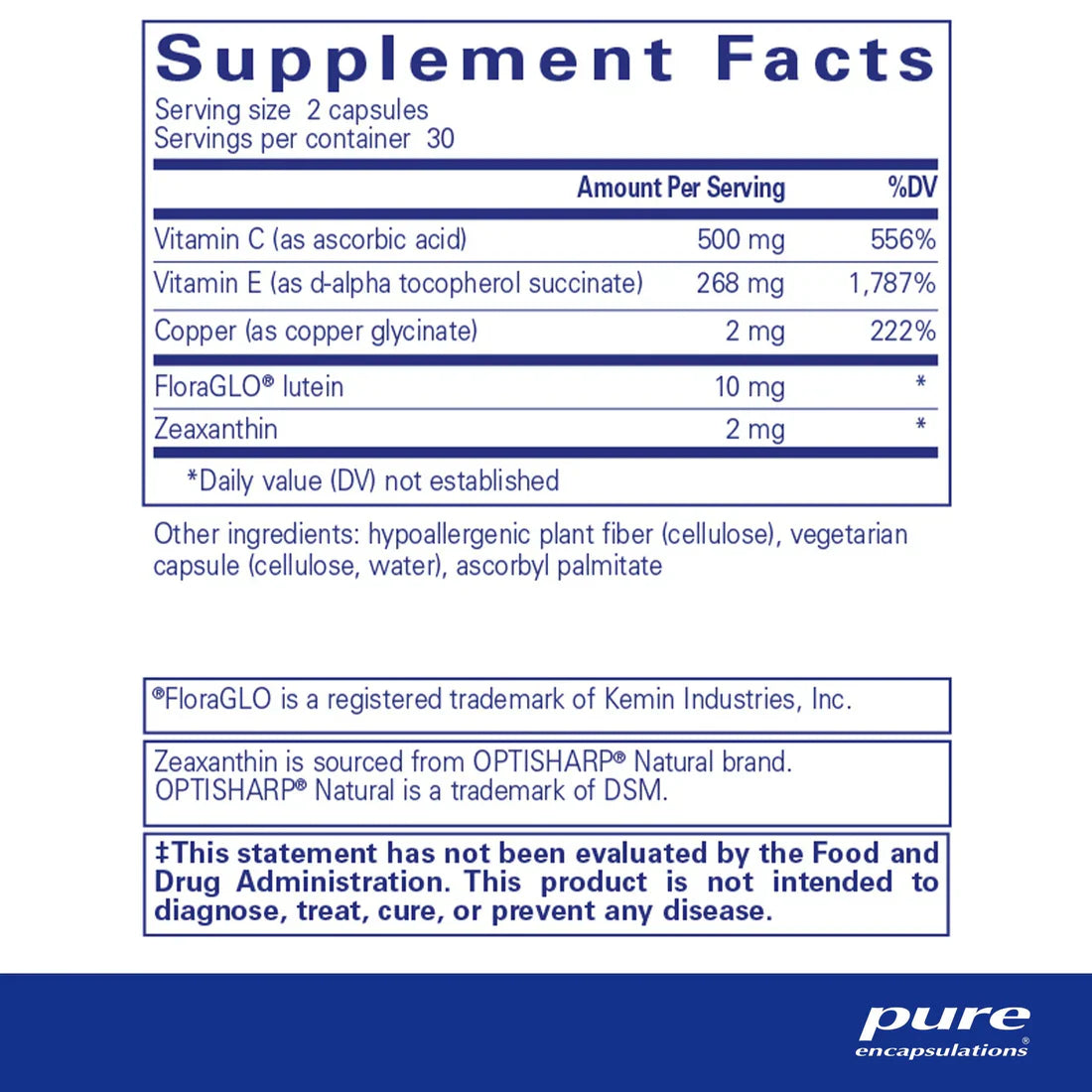 EyeProtect Basics (No Zinc) - Vision Support Supplement