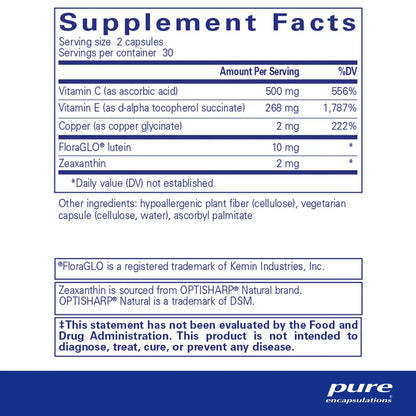 EyeProtect Basics (No Zinc) - Vision Support Supplement