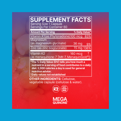 MegaQuinone K2-7‚ - Vitamin K2 for Heart & Bone Health