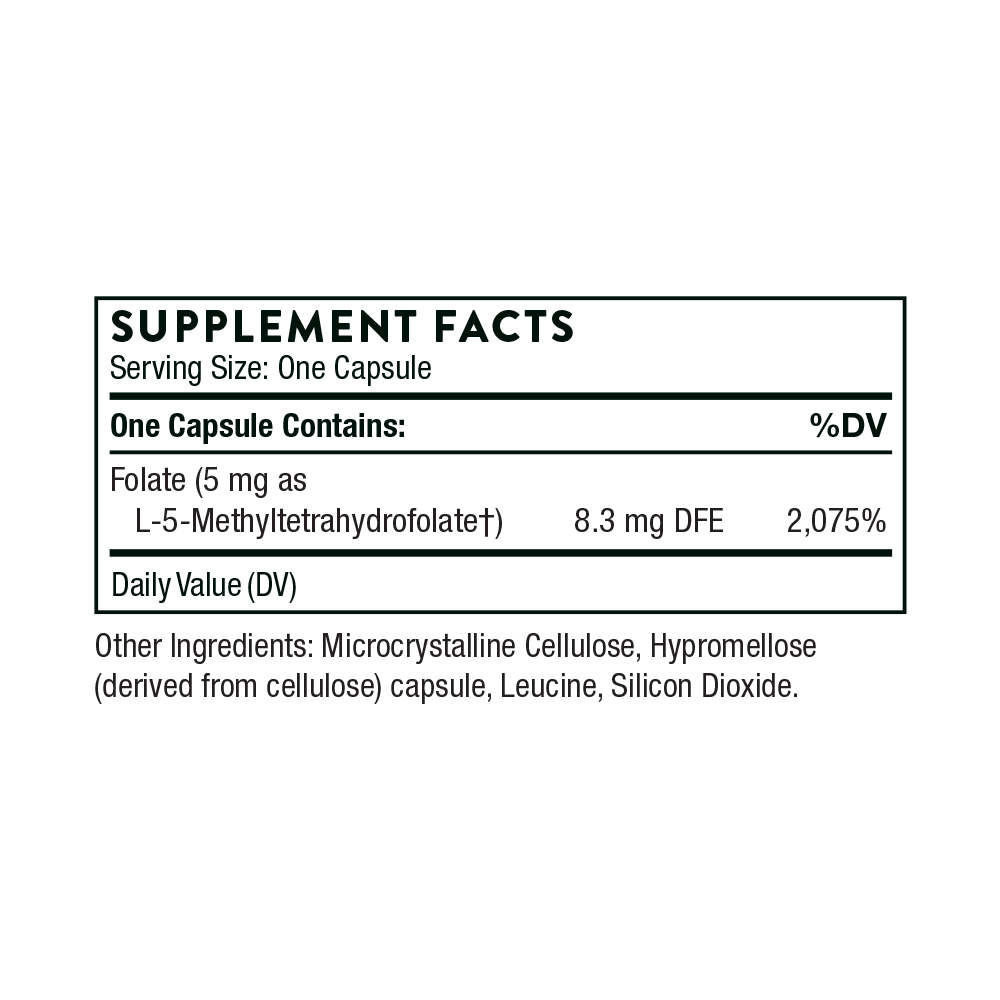 5-MTHF 5 mg - Advanced Methylation & Brain Health