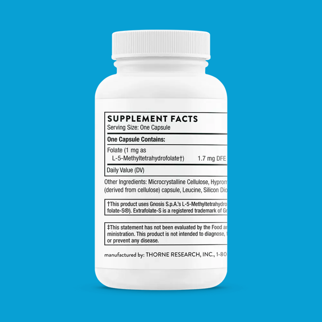 5-MTHF 1 mg - Methylation & Brain Health Support