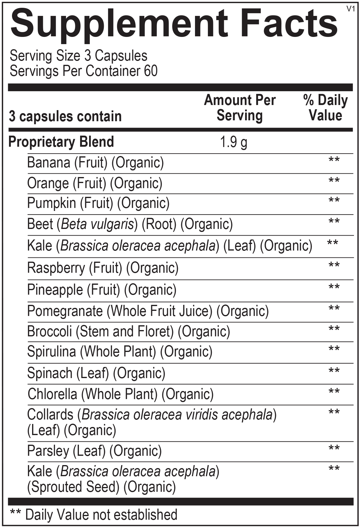 Indigo Greens Capsules Melcon's Pharmacy