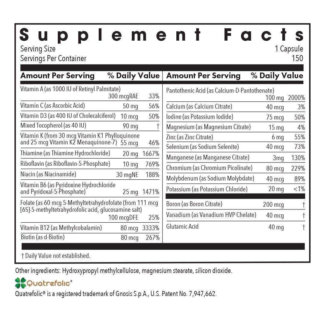 Multivitamin Without Iron or Copper – Essential Nutrients for Optimal Health