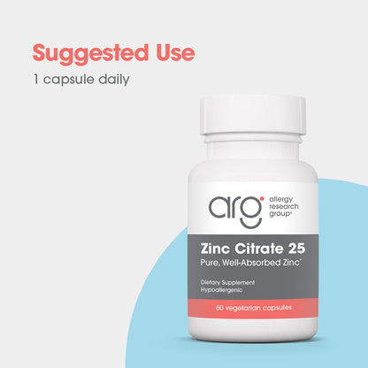 Zinc Citrate 25 mg – Essential Trace Mineral for Health