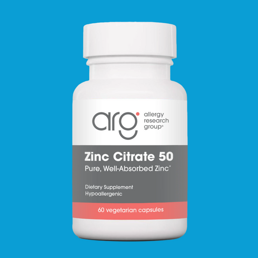Zinc Citrate 50 mg – Essential Mineral for Health & Antioxidant Support