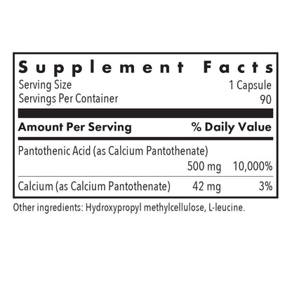 Pantothenic Acid – Gastrointestinal Support Supplement