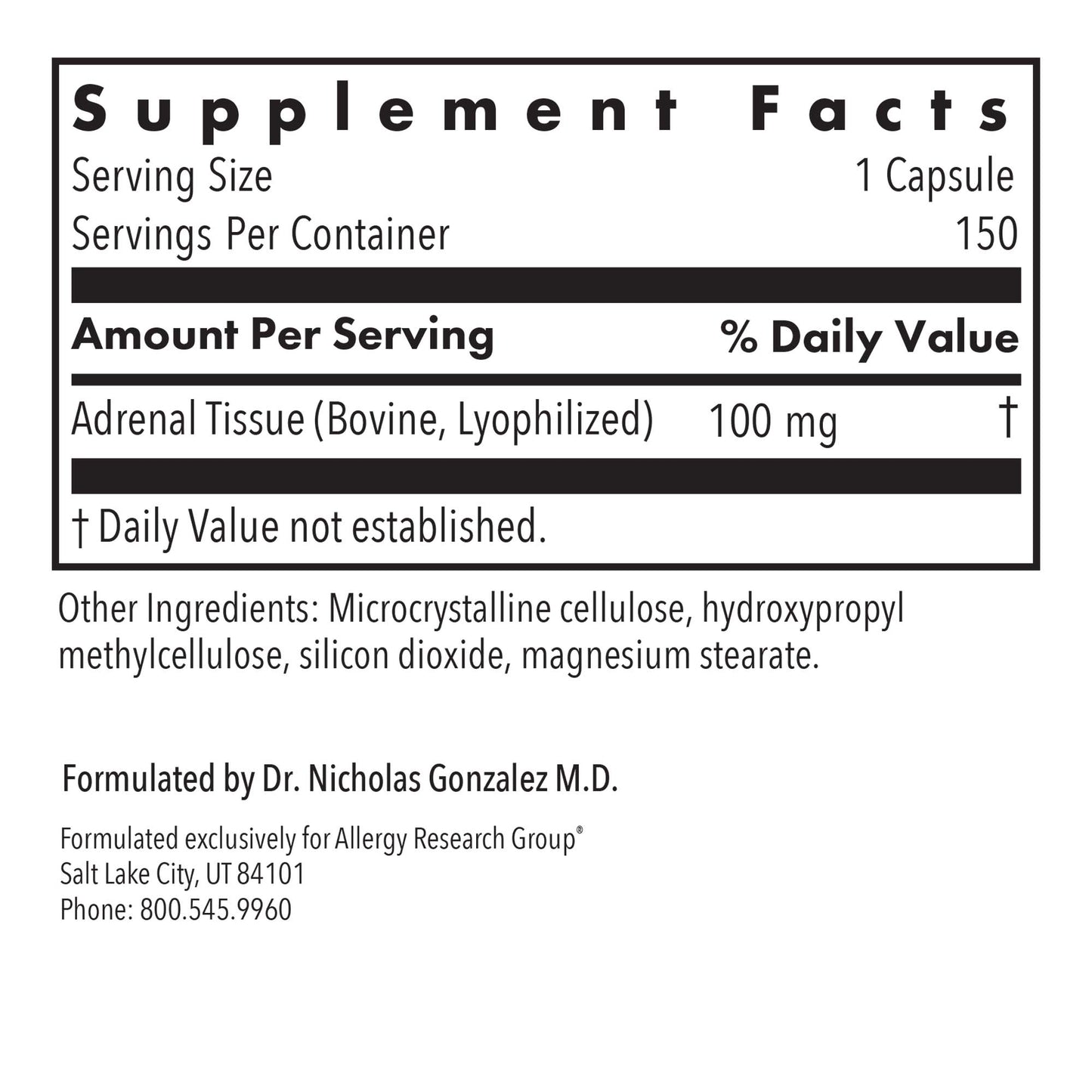 Adrenal Glandular Supplement – Natural Adrenal Support