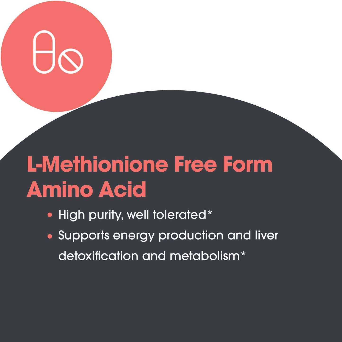 L-Methionine 500 mg – Supports Liver Detoxification, Fat Metabolism, and Energy Production