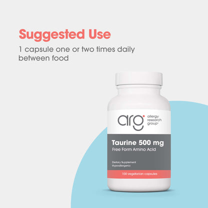 Taurine 500 mg – Amino Acid Support for Health & Vitality