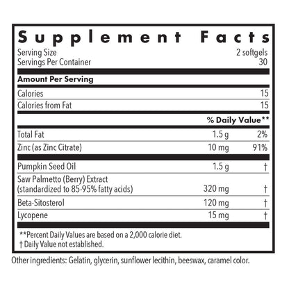 Palmetto Complex II with Lycopene – Comprehensive Support for Prostate Health