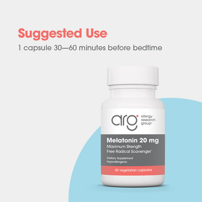 Melatonin 20 mg – Sleep Support and Antioxidant Protection