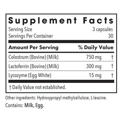 Lactoferrin with Colostrum Supplement – Immune Support & Enhanced Nutrient Delivery