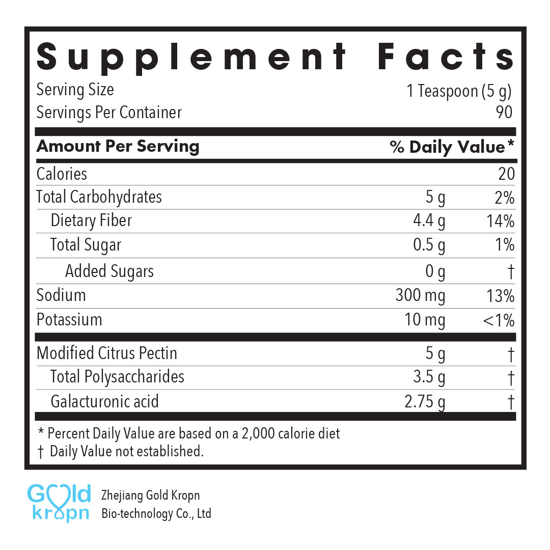Modified Citrus Pectin Powder – Detoxification & Cellular Health