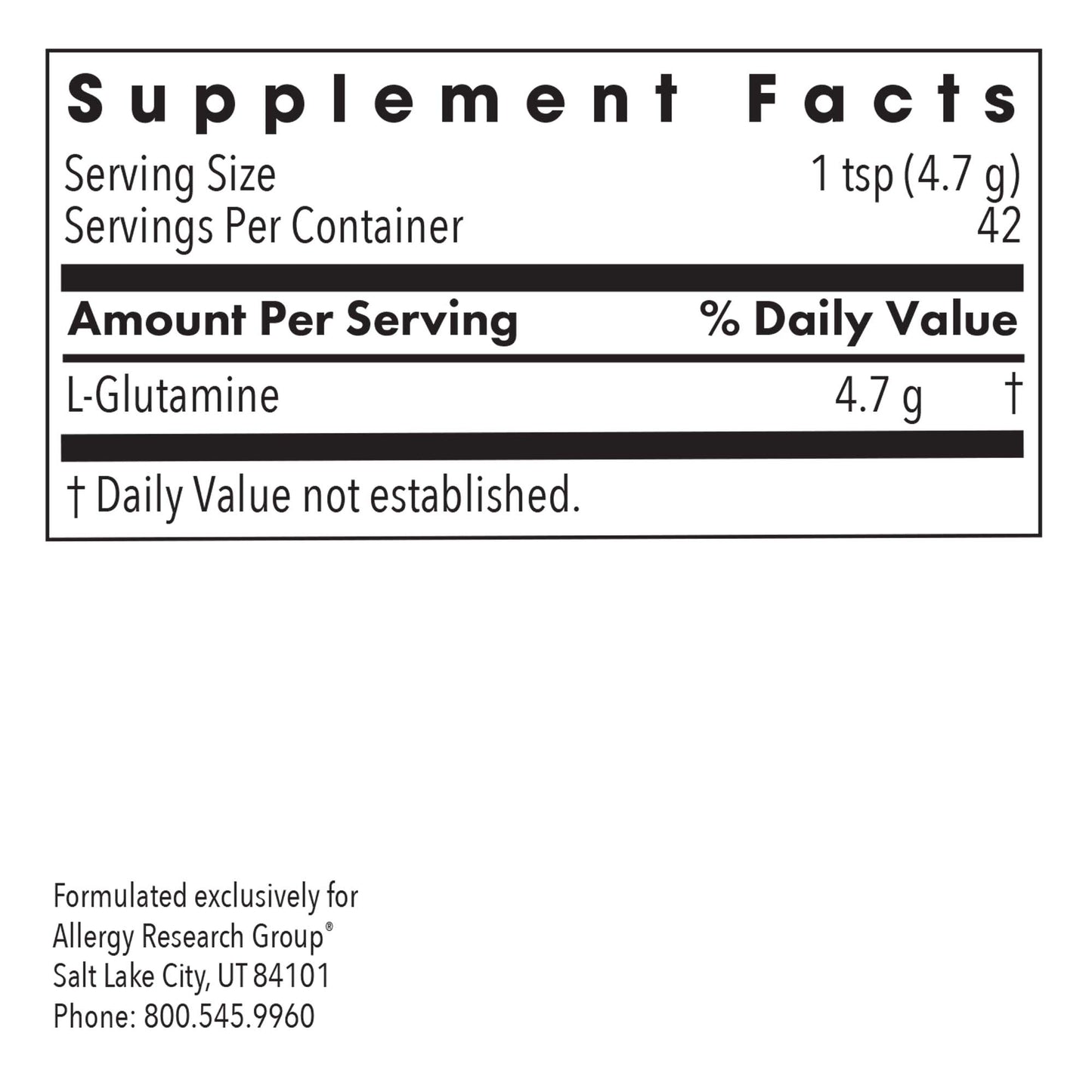 L-Glutamine Powder – Supports Gut, Muscle, and Brain Health