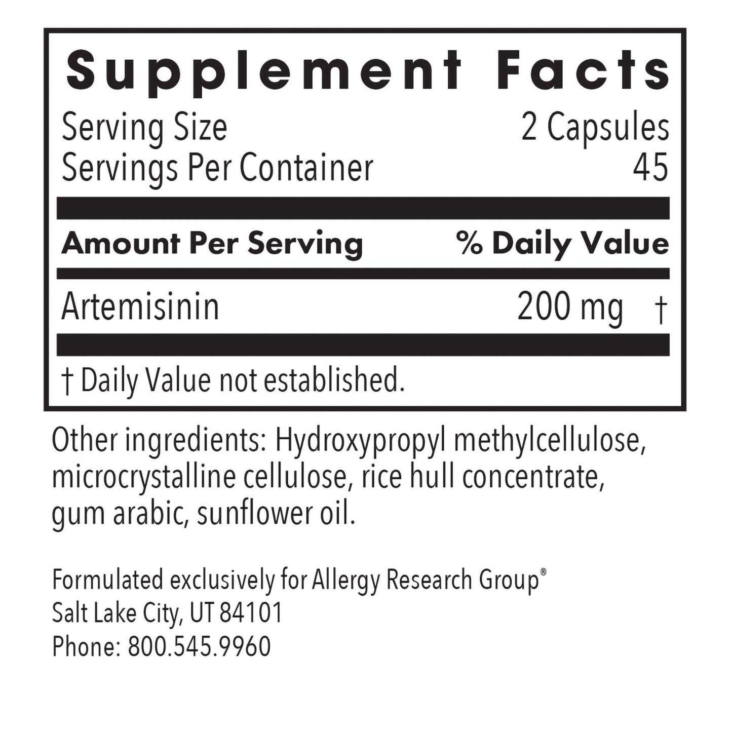 Artemisinin – High-Purity Sweet Wormwood Extract
