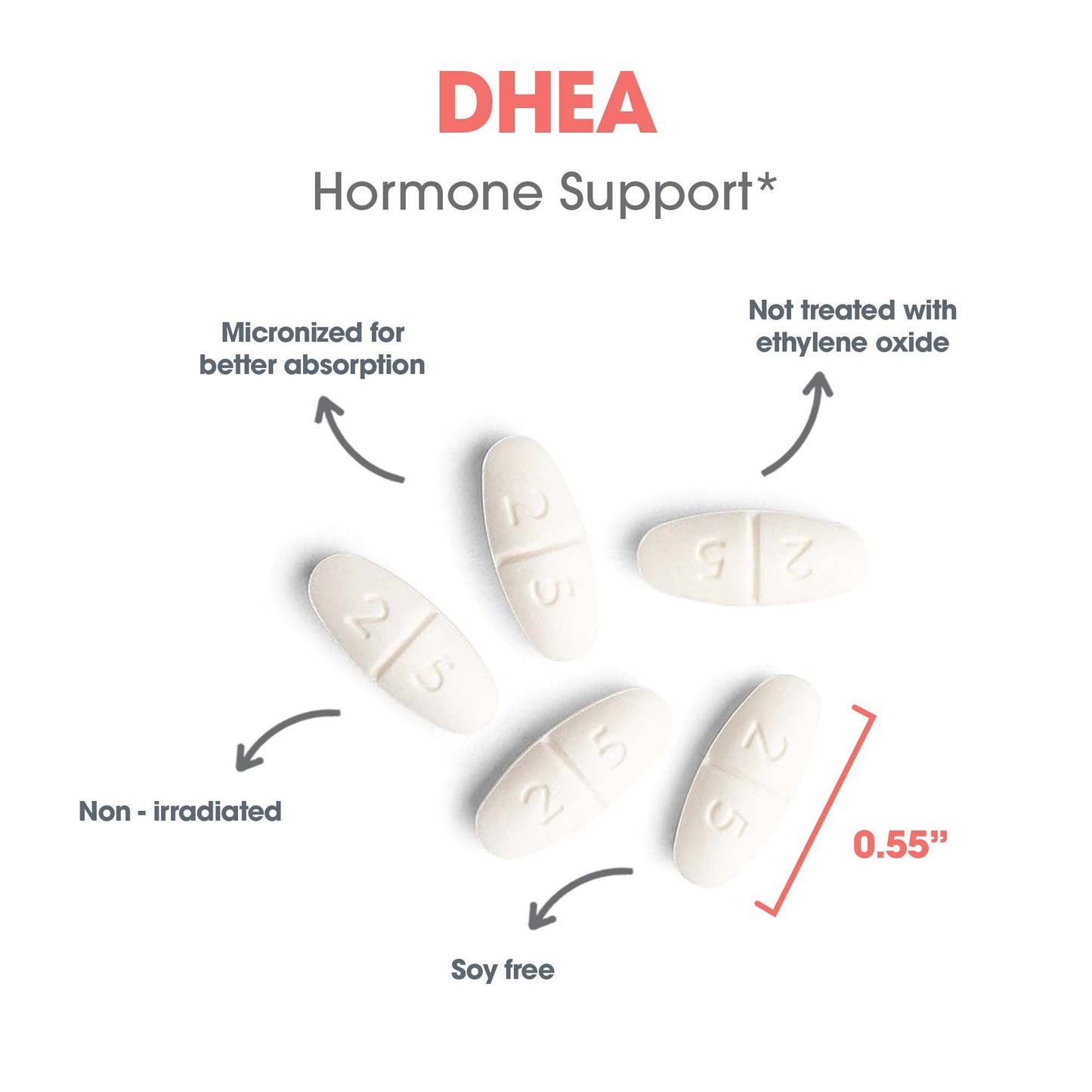 DHEA 50 mg – Plant-Sourced Micronized Supplement for Hormonal Support