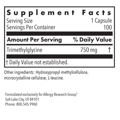 TMG Supplement – Supports Homocysteine Metabolism & Cellular Health