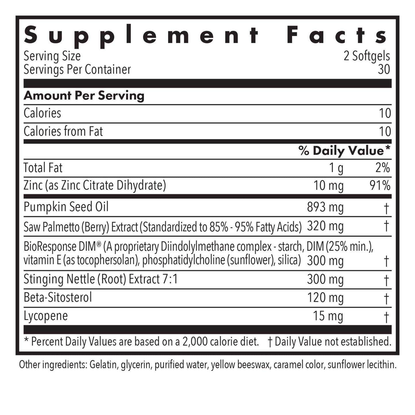 DIM Palmetto – Prostate Health Support with BioResponse DIM®