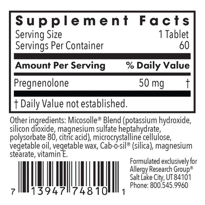 Pregnenolone 50 mg – Hormonal Support Supplement