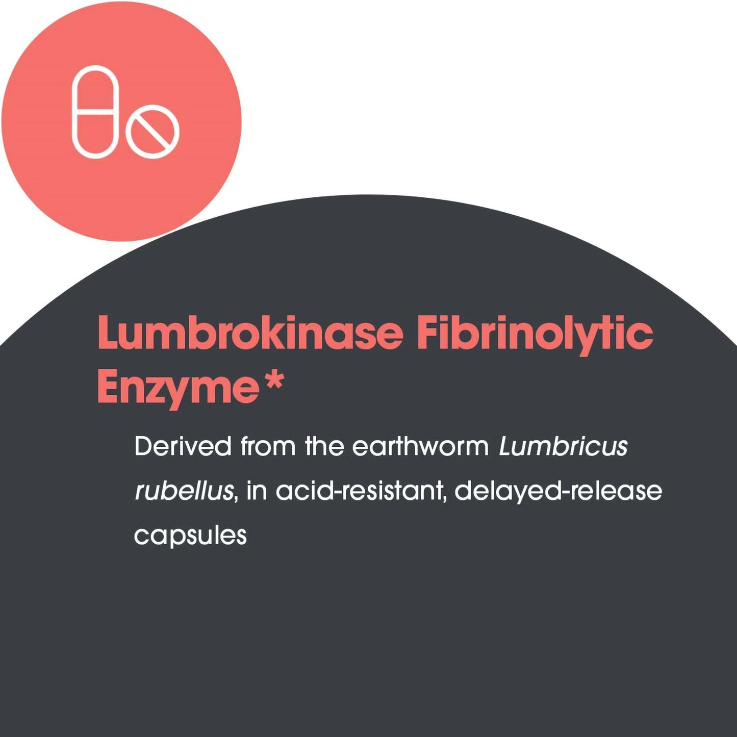Lumbrokinase Delayed Release – Proteolytic Enzyme Supplement